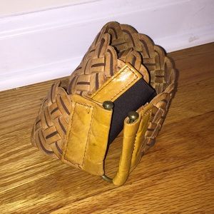 Motif 56 Anthropologie Woven Belt Mustard Size M